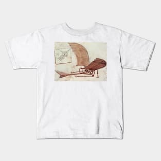 Da Vinci's flying machine Kids T-Shirt